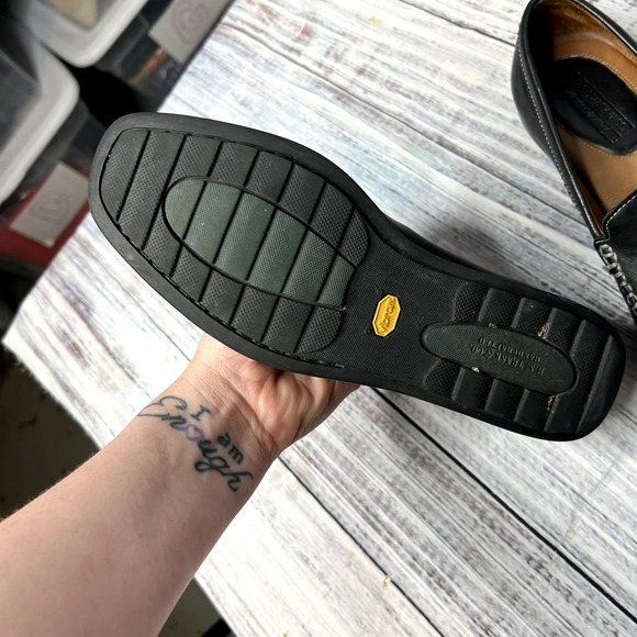 H.S. Trask & Co Leather Loafers Black Vibram Sole Made In Brazil 6 - Picture 4 of 4
